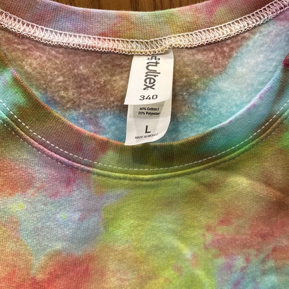 Ice dyed homemade sweatshirt size large - Picture 2 of 5